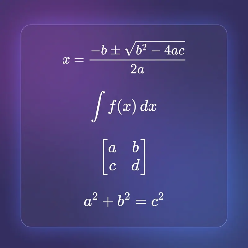 Math Formulas